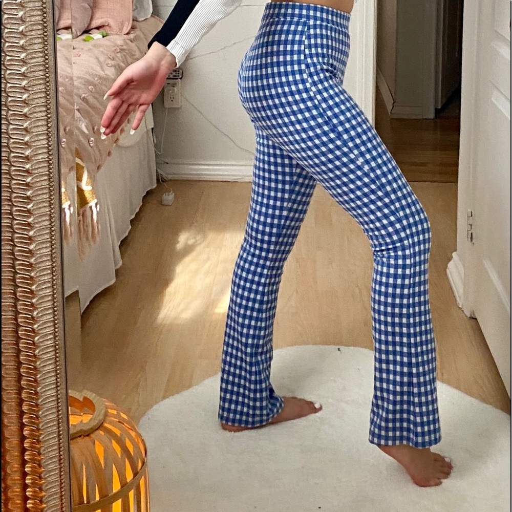 Urban outfitters blue plaid pants.
